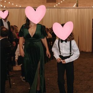 Baltic Born green Velvet Dress